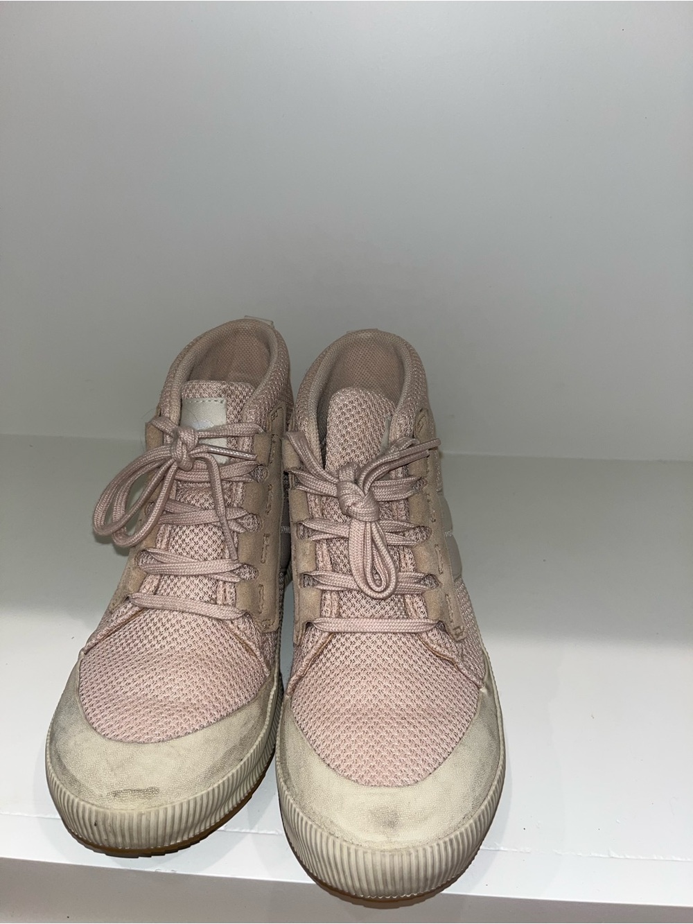 Sorel Women's Blush Pink Lace-Up Winter Sneakers